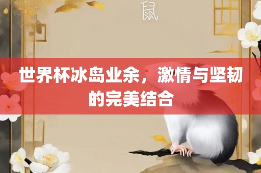 世界杯冰岛业余，激情与坚韧的完美结合