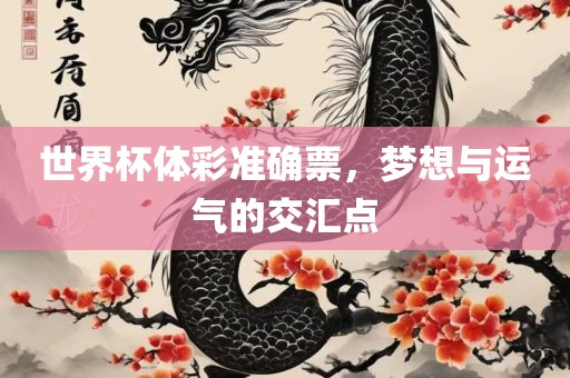 世界杯体彩准确票，梦想与运气的交汇点